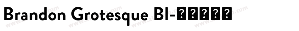 Brandon Grotesque Bl字体转换